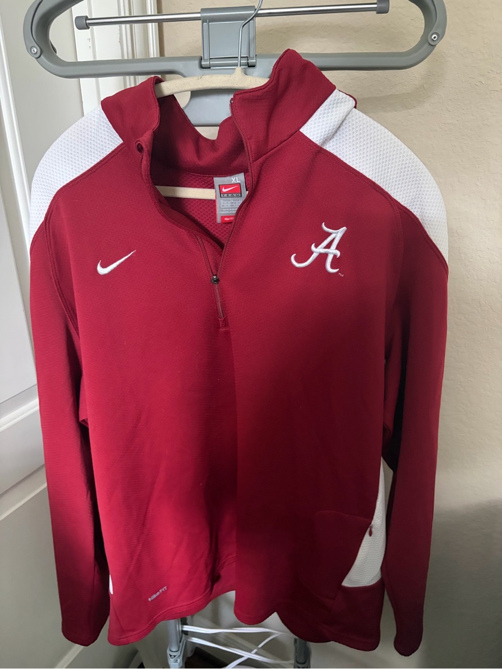 Nike M Crimson Alabama Athletics 1/4 Zip Jacket